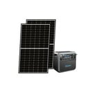 Bild 1 von Sunlit Inselkraftwerk 2000  Wh Powerstation + 2x 380 Watt Solarpanels