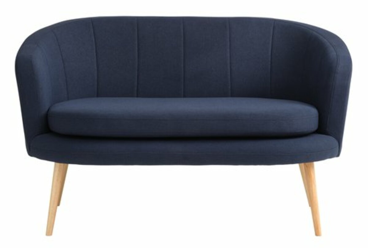 Bild 2 von Sofa GISTRUP 2-Sitzer dunkelblauer Stoff