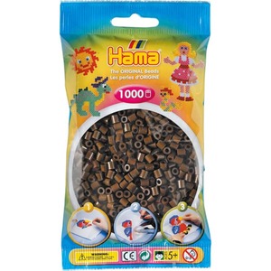 Hama B&uuml;gelperlen - 1000 Perlen - braun