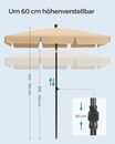 Bild 4 von SONGMICS Sonnenschirm, Balkonschirm, UPF 50+, Aufbewahrungstasche, ohne Ständer