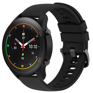 XIAOMI Mi Watch Smartwatch glasfaserverstärktes Polycarbonatgehäuse Silikon, 125 mm + 85 mm, Black