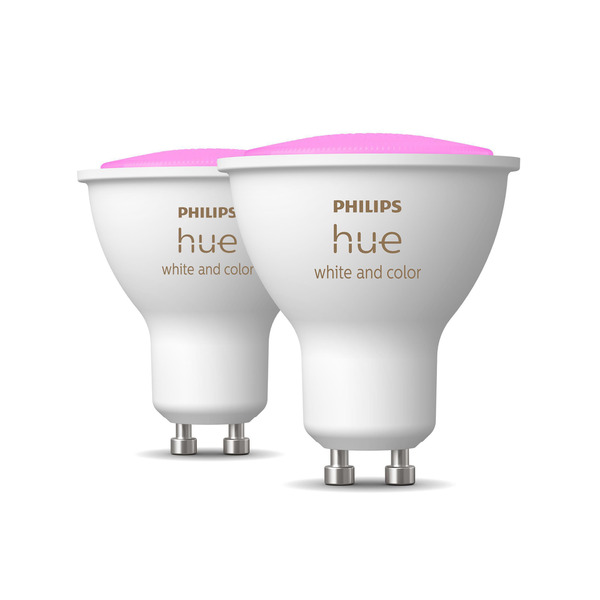 Bild 1 von PHILIPS Hue White & Col. Amb. GU10 Doppelpack LED Lampe Mehrfarbig