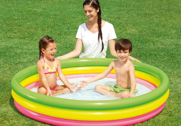 Bild 1 von BESTWAY Planschbecken 152 x 30 cm Summer Set Wasserspielzeug Mehrfarbig