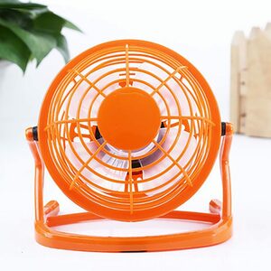 longziming Tischventilator USB Tischventilator, Leise Starkem mit 360°-Drehung (orange)