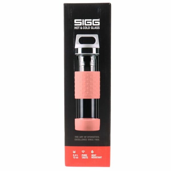 Bild 1 von Sigg Thermo Trinkflasche Hot & Cold Glass Pink (0.4L)