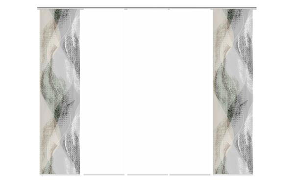 Bild 1 von Schiebevorhang 6er-Set grau Maße (cm): B: 60 H: 245 Gardinen & Sichtschutz