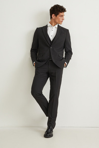 C&A Anzug mit Zweithose-Regular Fit-4 teilig, Schwarz, Größe: 60