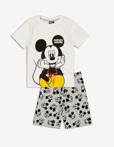 Kinder Pyjama Set aus Shirt und Shorts - Mickey Mouse