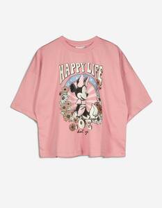 Kinder Cropped Shirt - Minnie Mouse