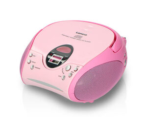 Lenco »SCD-24 Boombox« CD-Player mit Radio und Kopfhöreranschluss, pink