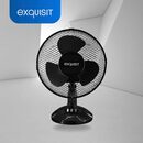 Bild 1 von exquisit Tischventilator VT 33057 sw, Ø 23 cm, inkl. Oszillation & 30 W Leistung, schwarz