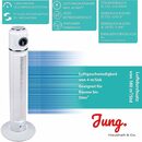 Bild 3 von JUNG Turmventilator TVE26 Ventilator Fernbedienung+Timer 74cm Turmventilator Ventilatoren, Standventilator, 40W Turmlüfter, bis 40m², leise, 75° Oszillation