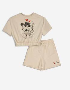 Kinder Set aus Shirt und Shorts - Disney-Print