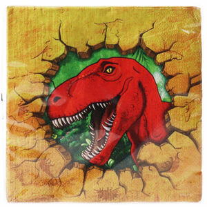 Folat Dinosaurier Servietten, 16er Pack