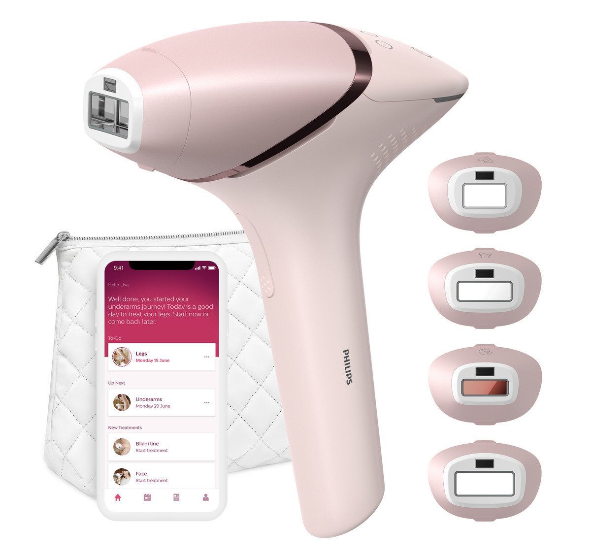 Bild 1 von PHILIPS Lumea IPL S9000 BRI957/00 Haarentfernung Rosa