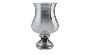 Windlicht grau Glas  Maße (cm): H: 41  Ø: [25.0] Dekoration
