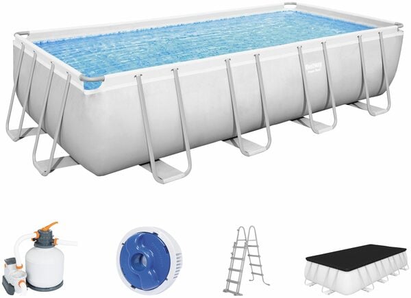 Bild 1 von Bestway Pool PSteelPool 549x274x122 (5-tlg), 5-tlg., BxLxH: 274x549x122 cm, mit Sandfilteranlage