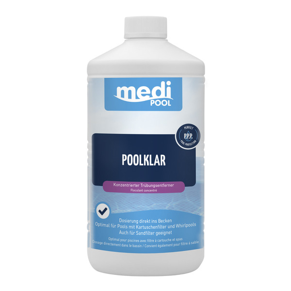 Bild 1 von mediPOOL Poolklar-Konzentrat 1 Liter, für die Poolpflege