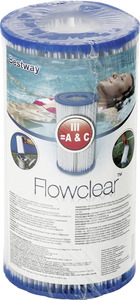 Bestway Flowclear Filterkartusche Gr.III Maße: 10,6 x 20,3 cm