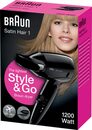 Bild 2 von Braun Reisehaartrockner Braun Satin Hair 1 Style & Go, 1200 W, Faltbar