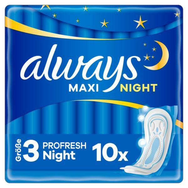 Bild 1 von Always Maxi Profresh Night Damenbinden (Größe 3)