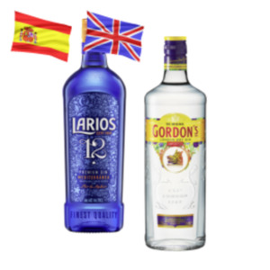 Gordon´s London Dry Gin, Bombay Dry Gin oder Larios 12 Gin