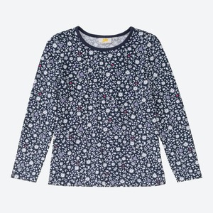Mädchen-Shirt mit Blümchen-Muster