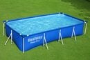 Bild 2 von Bestway Framepool Pool Komplettset, Rechteckig, Aufstellpool 400x211x81cm, Planschbecken (Gartenpool mit Pumpe Set, Gross, Aufstellbecken, Familienpool, Kinderpool), Schwimmbecken für Garten, S