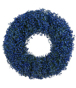 Dehner Kranz Schleierkraut, blau, ca. Ø45 cm, halbrund gebunden