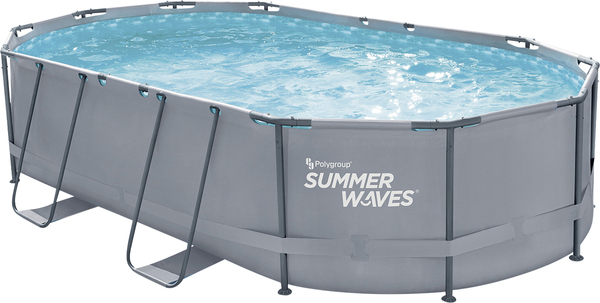 Bild 1 von Summer Waves Active Pool oval anthrazit 488 x 305 x 107 cm