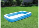 Bild 3 von BESTWAY Rechteckpool aufblasbarer Pool, 850L, 305x183x46cm Ablassventil robust Aufstellpool (groß, eckig, rechteckig, ‎Inkl. 2 Wasserkanonen 66cm), Kinderplanschbecken Planschbecken Kinderpoo