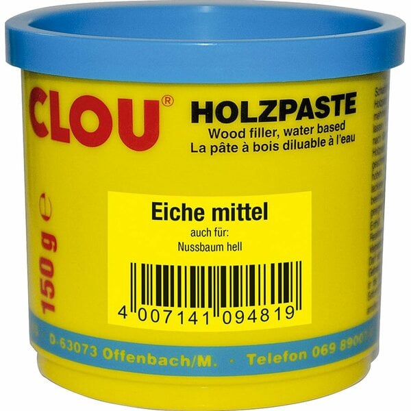 Bild 1 von Clou Holzpaste wasserverdünnbar Eiche Mittel 150 g