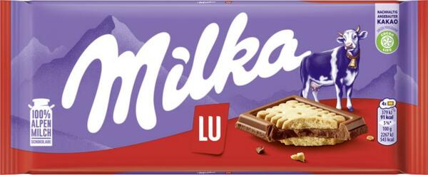 Bild 1 von Milka Tafel Alpenmilch & LU Kekse