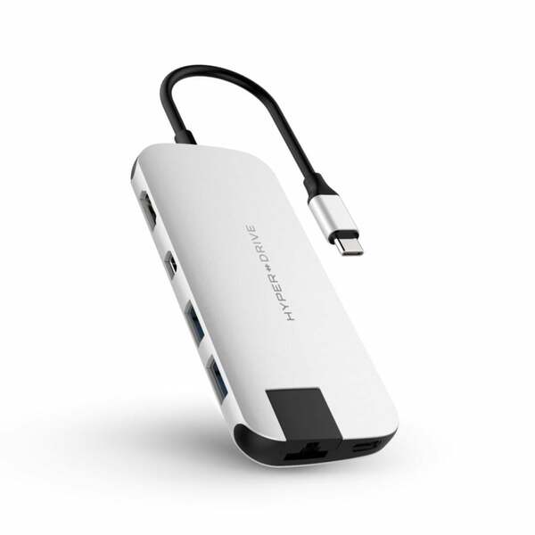Bild 1 von HyperDrive Slim 8-in-1 USB-C Hub silber