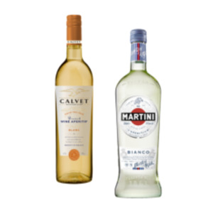 Martini Bianco oder Calvet Wein Aperitif Blanc