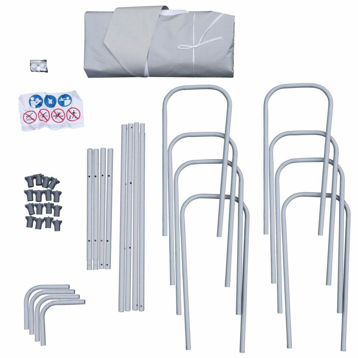 Bild 4 von yourGEAR Rechteckpool yourGEAR Familien Pool 3x2x1m Stahlrahmenbecken Gartenpool Stahlrohr Schwimmbecken Schwimmbad Planschbecken