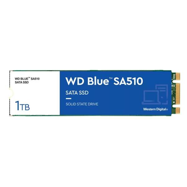 Bild 1 von WD Blue 1TB SA510 Sata3 M.2 WDS100T3B0B Interne SSD-Festplatte