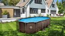 Bild 2 von Avenli Framepool Frame Oval Pool Set 427 x 275 x 100 cm Rattan Optik (Stahlrahmenpool Komplettset)