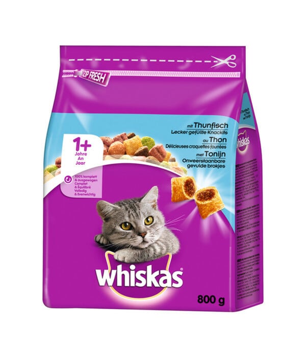 Bild 1 von Whiskas® Trockenfutter für Katzen 1+, 800 g