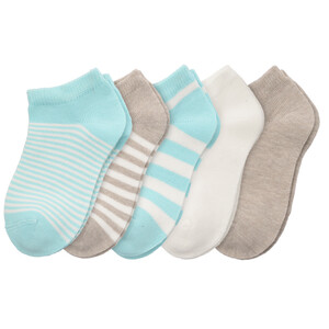 5 Paar Baby Sneaker-Socken im Muster-Mix