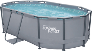 Summer Waves Active Pool oval anthrazit 300 x 200 x 84 cm