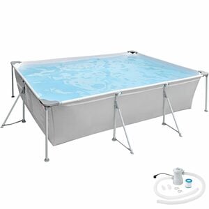 tectake Framepool Swimming Pool rechteckig mit Filterpumpe 300 x 207 (Montageanleitung, Filter, Schwimmbecken), Filterkartusche