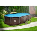 Bild 3 von Avenli Framepool Frame Oval Pool Set 427 x 275 x 100 cm Rattan Optik (Stahlrahmenpool Komplettset)