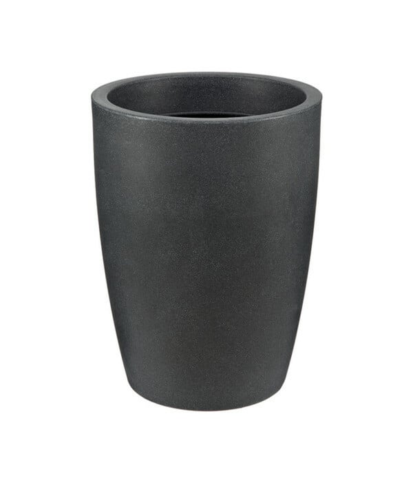 Bild 1 von Kunststoff-Vase Verona, rund, schwarz-granit