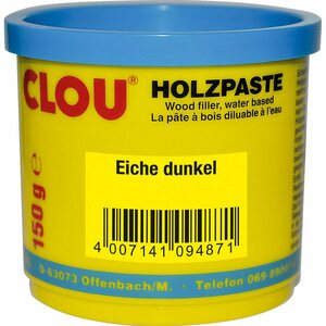Clou Holzpaste wasserverdünnbar Eiche Dunkel 150 g