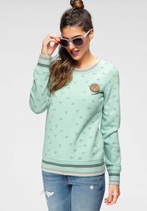 Ocean Sportswear Sweatshirt mit Lederimitatbadge