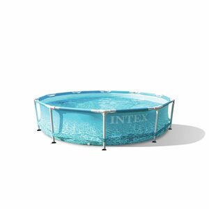 Intex Pool Stahlrahmenpool Set "Beachside", 305 cm Durchmesser x 76 cm Höhe