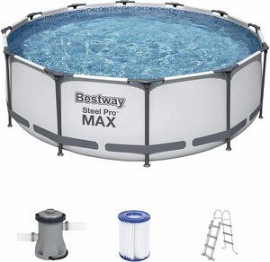 BESTWAY Framepool Bestway Steel Pro MAX™ Pool Set Ø366x100cm Frame Pool 56418