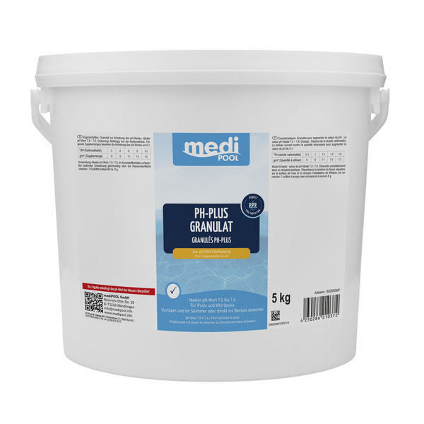 Bild 1 von mediPOOL pH-Plus Granulat 5 kg, für die Poolpflege