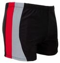 Bild 1 von Luvanni Badehose Badehose Herren kurz eng anliegend Badeshorts Boxer Badehose kurze Hose gestreift Streifen blau rot schwarz grau Streifenmuster